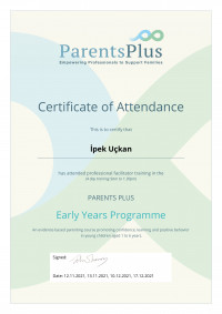 Parents Plus Türkiye tarafından düzenlenen Erken Yaşlar Programı